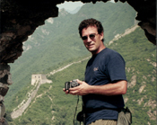 John at the Great Wall of China