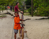 John and David in Placencia, Belize